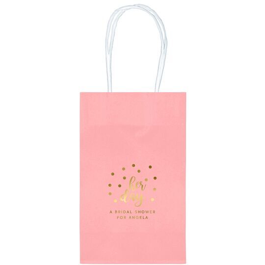 Confetti Dots Her Day Medium Twisted Handled Bags